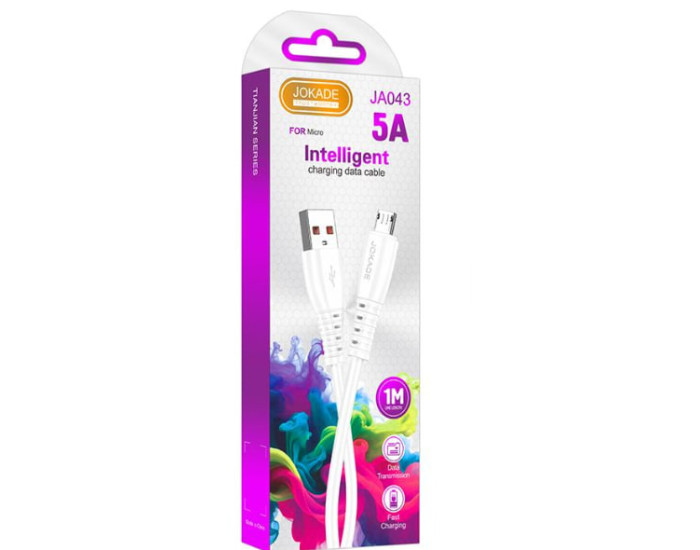 Кабель USB Jokade JA043 TIANJIAN USB to Micro (5A/1м) белый