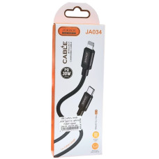Кабель USB-C Jokade JA034 QIANFAN Type-C to Lightning PD30W, черный