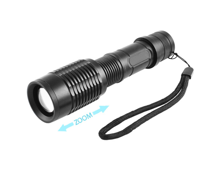 Фонарик Police 1861-T6, 1x18650, zoom (220V/12V)