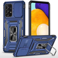 Чохол-Ударостійкий Camshield Army Ring Samsung Galaxy A23 4G (Темно-синій / Dark Blue)
