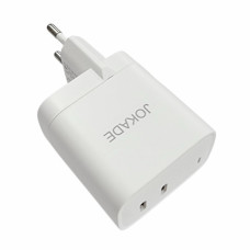 Мережеве зарядний пристрій Jokade JB084 WANGYUAN 30W (2USB-C) з кабелем (Type-C-Type-C) Білий