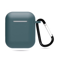 Чохол для AirPods 1/2 (+ карабін) зелена трава