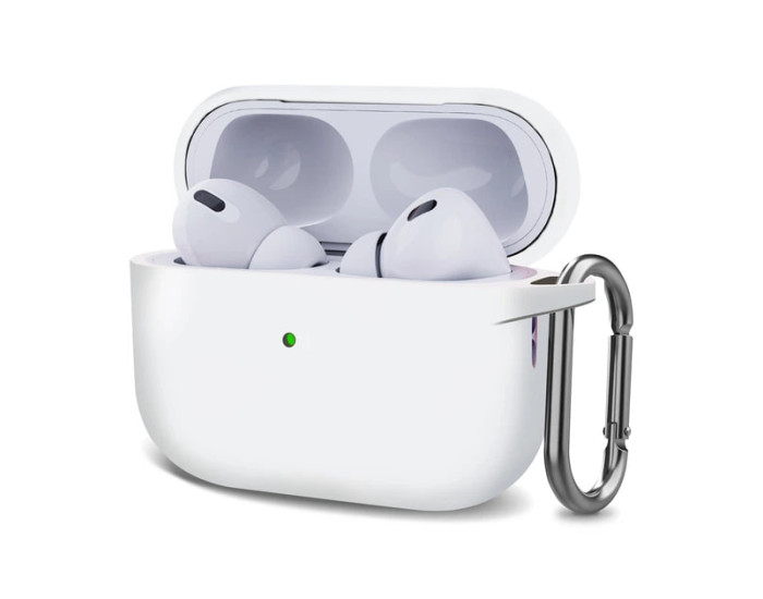 Чохол для AirPods Pro 3 (+ карабін) Білий