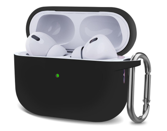Чохол для AirPods Pro 3 (+ карабін) чорний