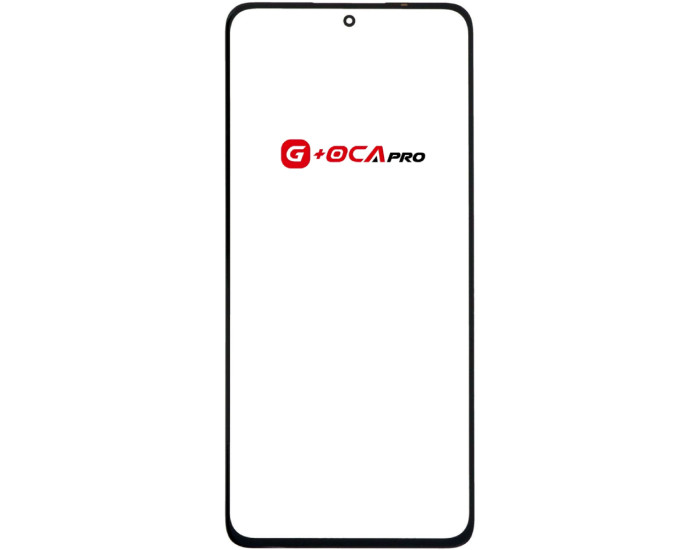 Стекло фронтальное с OCA пленкой Xiaomi Redmi Note 14 4G, European 161mm, черное, оригинал G+OCA PRo