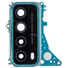 Стекло камеры для Huawei P Smart 2021, с рамкой, Crush Green