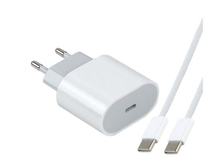 Мережеве зарядний пристрій Original Quality Type-C 35W iPhone 16/16 Pro/16 Pro Max (typ-2) (коробка) (Білий  White)