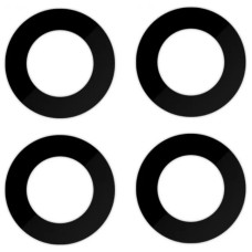 Скло камери для Samsung M335, M33 (комплект) Black
