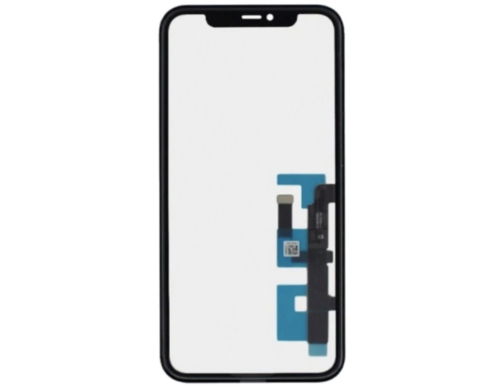 Сенсор Apple iPhone 11, с OCA-пленкой с сеткой динамика, черный, оригинал