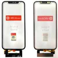 Сенсор Apple iPhone 12 Pro Max, з ОСА, без мікросхеми, з олеофобним покриттям + шлейф, чорний, оригінал G+OCA PRo