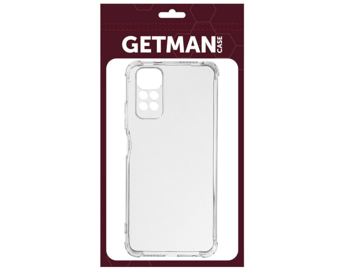 Чехол-силикон Getman Ease logo усиленные углы Xiaomi Mi10T/Mi10T Pro, Прозрачный