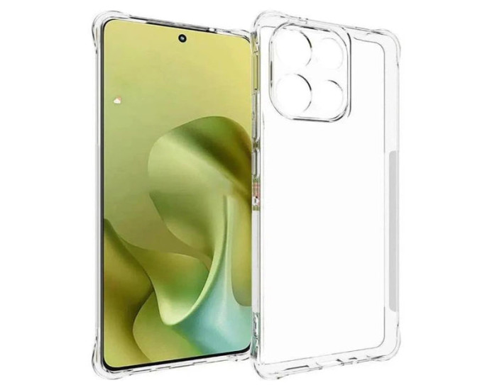Чохол-силікон Getman Ease logo посилені кути Motorola G86 5G, Прозорий