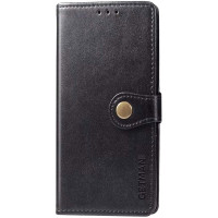 Чехол-книга Кожаный GETMAN Gallant Xiaomi Redmi Note 10 /Note 10S /Poco M5s, Черный