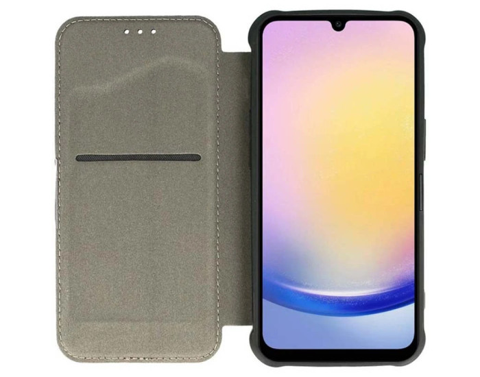 Чохол-книга шкіряний Getman Razor Carbon Xiaomi Redmi 13 4G /Poco M6 4G, синій