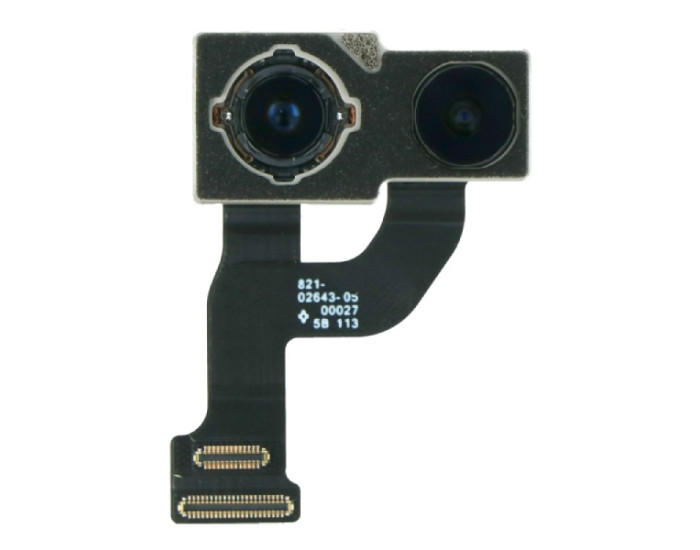 Камера для iPhone 12, 12MP+12MP, з шлейфом, основна, задня, оригінал