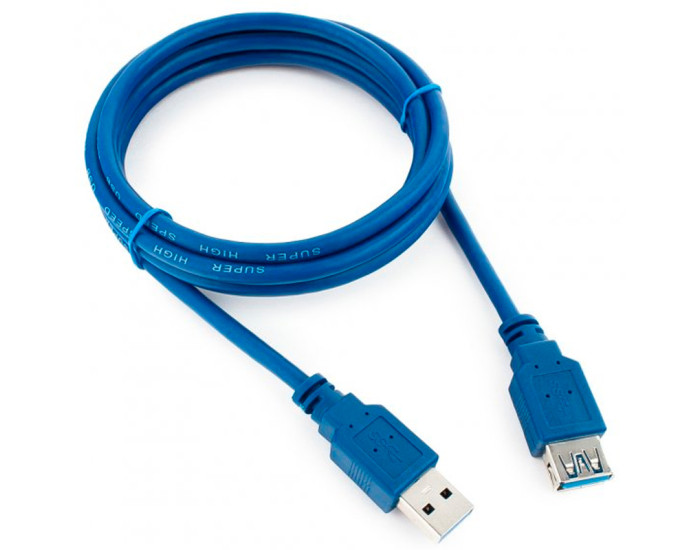 USB Кабель (подовжувач) AM/AF (Тато-Мама) (USB3.0) 1,5m. синій