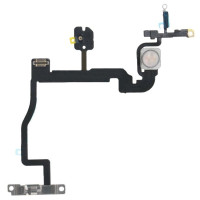 Шлейф для iPhone 11 Pro Max, c кнопкой включения, с вспышкой, с микрофоном