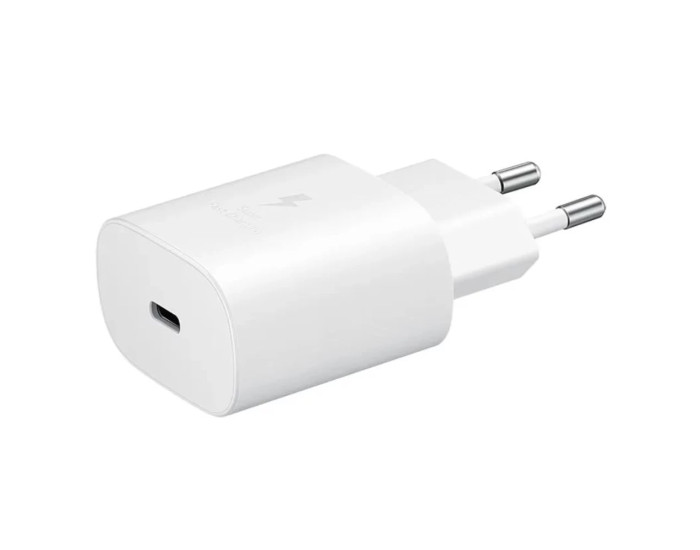 Мережеве зарядний пристрій Samsung 25W Type-C (No Logo) Білий