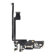 Шлейф для iPhone 12 Pro Max, коннектора наушников, коннектора зарядки, синий, оригинал