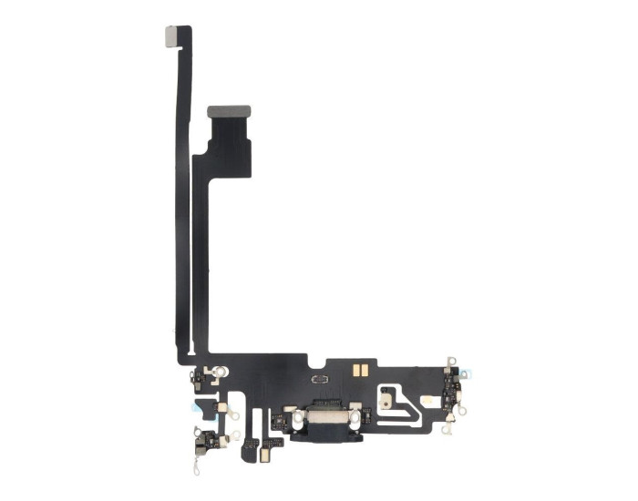 Шлейф для iPhone 12 Pro Max, коннектора наушников, коннектора зарядки, синий, оригинал