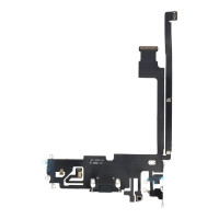 Шлейф для iPhone 12 Pro Max, коннектора наушников, коннектора зарядки, синий, оригинал