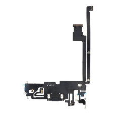 Шлейф для iPhone 12 Pro Max, коннектора наушников, коннектора зарядки, синий, оригинал