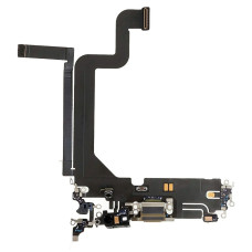 Шлейф для iPhone 14 Pro, коннектора наушников, коннектора зарядки, Gold, оригинал
