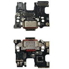 Шлейф для Motorola Edge 50 Pro, конектора зарядки, мікрофона, з компонентами, High copy