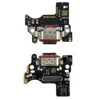 Шлейф для Motorola Edge 60, конектора зарядки, мікрофона, з компонентами, High copy