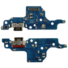 Шлейф для Motorola Moto G15 Power, конектора зарядки, мікрофона, з компонентами, High Copy