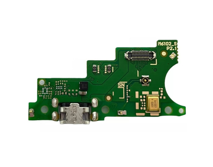 Шлейф для Motorola XT2053-1-2-3 Moto E6s 2020, конектора зарядки, мікрофона з компонентами, оригінал