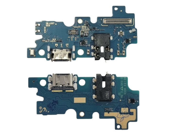 Шлейф для Samsung A307 A30S, микрофона, коннектора зарядки, оригинал