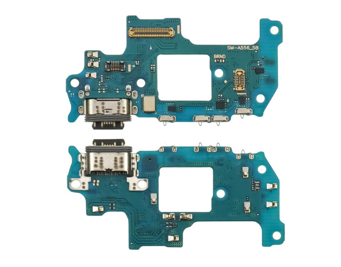 Шлейф для Samsung A556 Galaxy A55, коннектора зарядки с микрофоном, High Copy