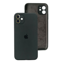 Чехол-силикон оригинал Square Cover Soft Matte Full Camera iPhone 11 Pro Max, Dark gray