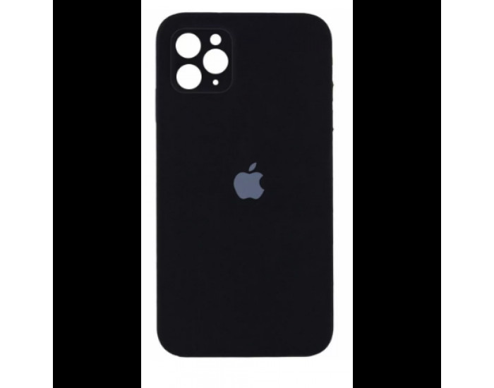 Чехол-силикон оригинал Square Cover Soft Matte Full Camera iPhone 11 Pro Max, Черный