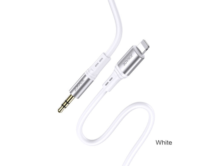 Кабель AUX to Lightning Jokade JA106 LINGYUE (3,5мм 1м) белый