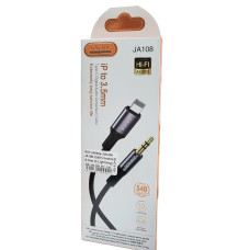 Кабель AUX to Lightning Jokade JA108 JUNYU (3,5мм 1м) черный