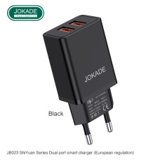 Мережеве зарядний пристрій Jokade JB023 Shiyuan (3A/2USB-A) чорний