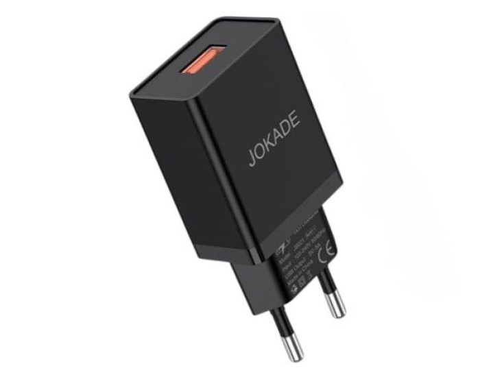 Мережеве зарядний пристрій Jokade JB047 XUETI (3A/USB-A) чорний