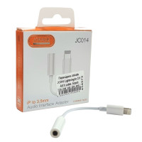 Перехідник Jokade JC014 ZEQING Lightning to 3.5 AUX, Білий