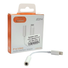 Переходник Jokade JC014 ZEQING Lightning to 3.5 AUX, белый