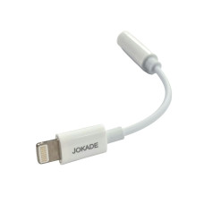Переходник Jokade JC014 ZEQING Lightning to 3.5 AUX, белый