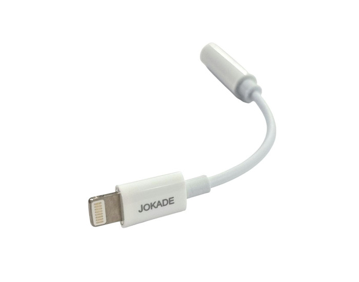 Переходник Jokade JC014 ZEQING Lightning to 3.5 AUX, белый