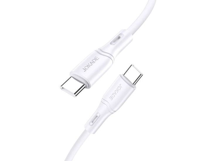 Кабель USB-C Jokade JA035 JINKE series Sillicone (PD100W/1m) Type-C to Type-C Білий