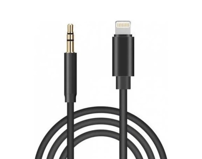 Кабель AUX to Lightning (3,5мм 1м) черный