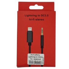 Кабель AUX to Lightning (3,5мм 1м) черный