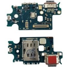 Шлейф для Samsung S906 Galaxy S22 Plus 5G, коннектора зарядки с разъемом Sim-карты, с микрофоном, оригинал