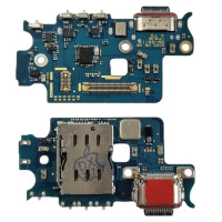 Шлейф для Samsung S911 Galaxy S23, коннектора зарядки с микрофоном, с Sim коннектором, оригинал