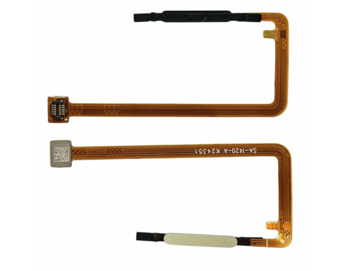 Шлейф для Samsung A06 4G A065, сканер отпечатка пальца (Touch ID) золотой, оригинал