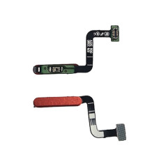 Шлейф для Samsung A32 5G A326, кнопки включения, сканер отпечатка пальца (Touch ID) красный